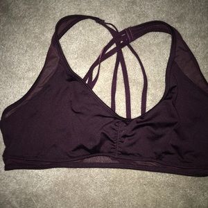 Maroon never used sports bra! Sheer and support!